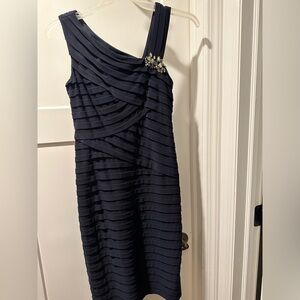 XSCAPE size 10 navy dress